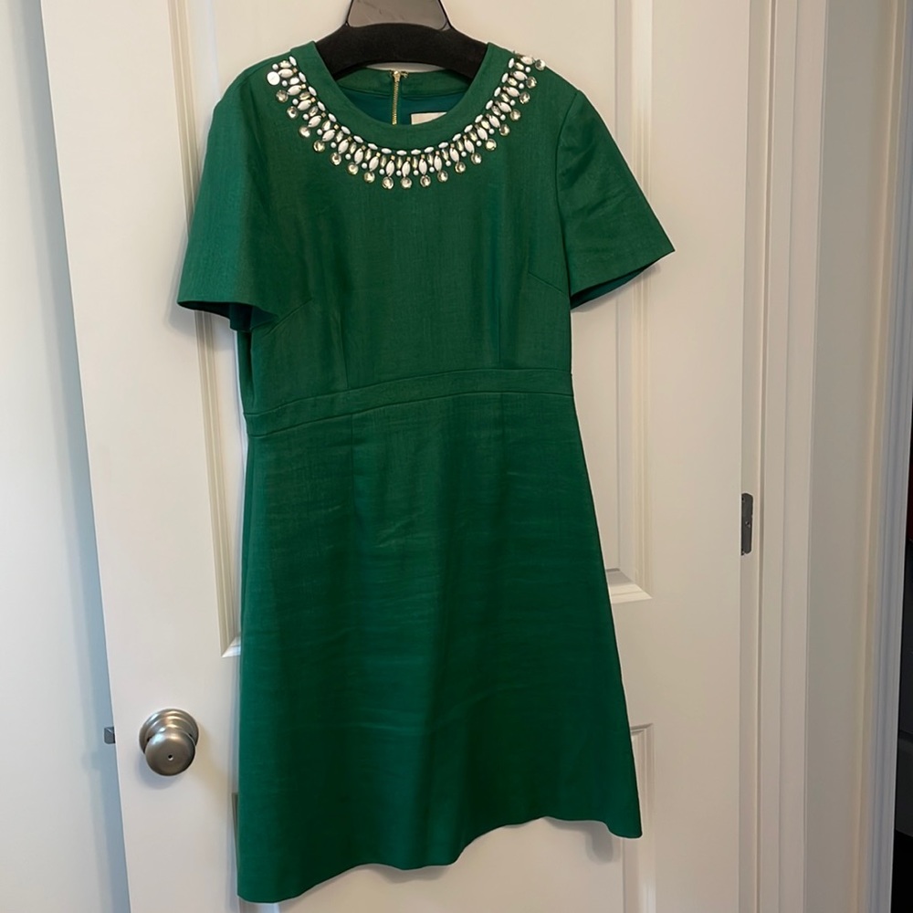 Kate Spade dark kelly green dress. Size 8-10.